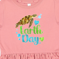 thumbnail image 4 of Inktastic Earth Day Sea Turtle and Hearts Girls Toddler Dress, 4 of 5