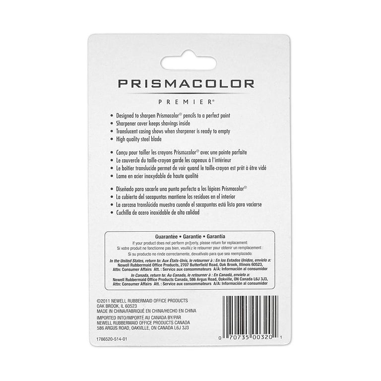  Prismacolor - Premier Dual (2 opening) Pencil Sharpener  Manual, Black Color (Pack of 2 Pcs.) : Office Products