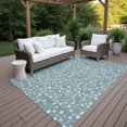 thumbnail image 3 of Addison Rugs Chantille Indoor/Outdoor Transitional Modern Teal Machine Washable Rectangle Rug, 10' x 14', 3 of 10