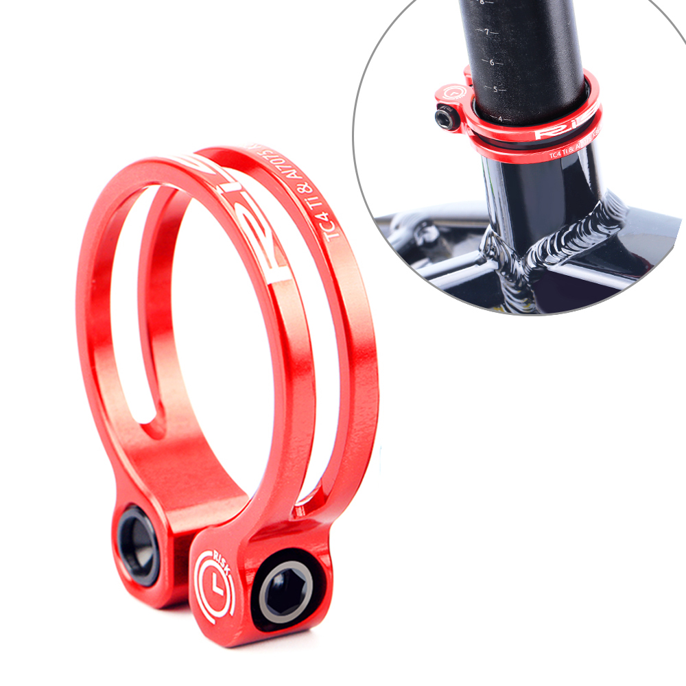 1pc aluminum alloy mountain bicycle 31.8mm//34.9mm seat post seatpost clamp*