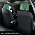 thumbnail image 3 of Kdxio Christmas Green Pattern Print 2 Piece Car Head Rest Covers Set Auto Front/Rear Seats Headrest Cover Universal Fit Most Cars,Sedan, SUV, 3 of 9