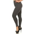 thumbnail image 2 of Premium Basic Seamless Leggings - Plus Size - 1XL 2XL 3XL Charcoal 1XL/2XL, 2 of 2