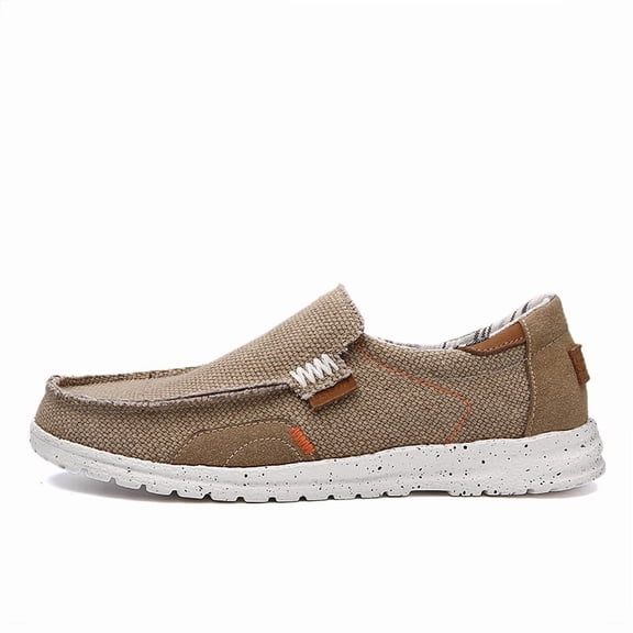 New 2026 Men's Casual Loafer Shoes Canvas Lightweight Breathable