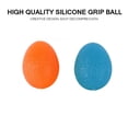 thumbnail image 3 of Hand Exercise Ball Portable Replacement Cute Flexible Ball Cute Solid Relaxing Pressure Relief Unisex Home Grip Egg Training Aid Orange, 3 of 9
