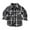 C-Black302, variant on JIAYUE Boys Girls Jackets Plaid Long Sleeve Collared Button Trucker For Kids Urban Outdoor Soft Jackets