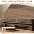 thumbnail image 3 of Farmhouse Sideboard Buffet Cabinet with 3-Tiers Adjustable Shelf, Kitchen Storage Cabinet with a Large Drawer for Dining Room, Bathroom, Entryway, Brown, 3 of 9