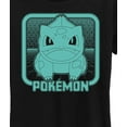 thumbnail image 3 of Pokémon - Retro Synthwave Bulbasaur -  Women's Short Sleeve Graphic T-Shirt, 3 of 5