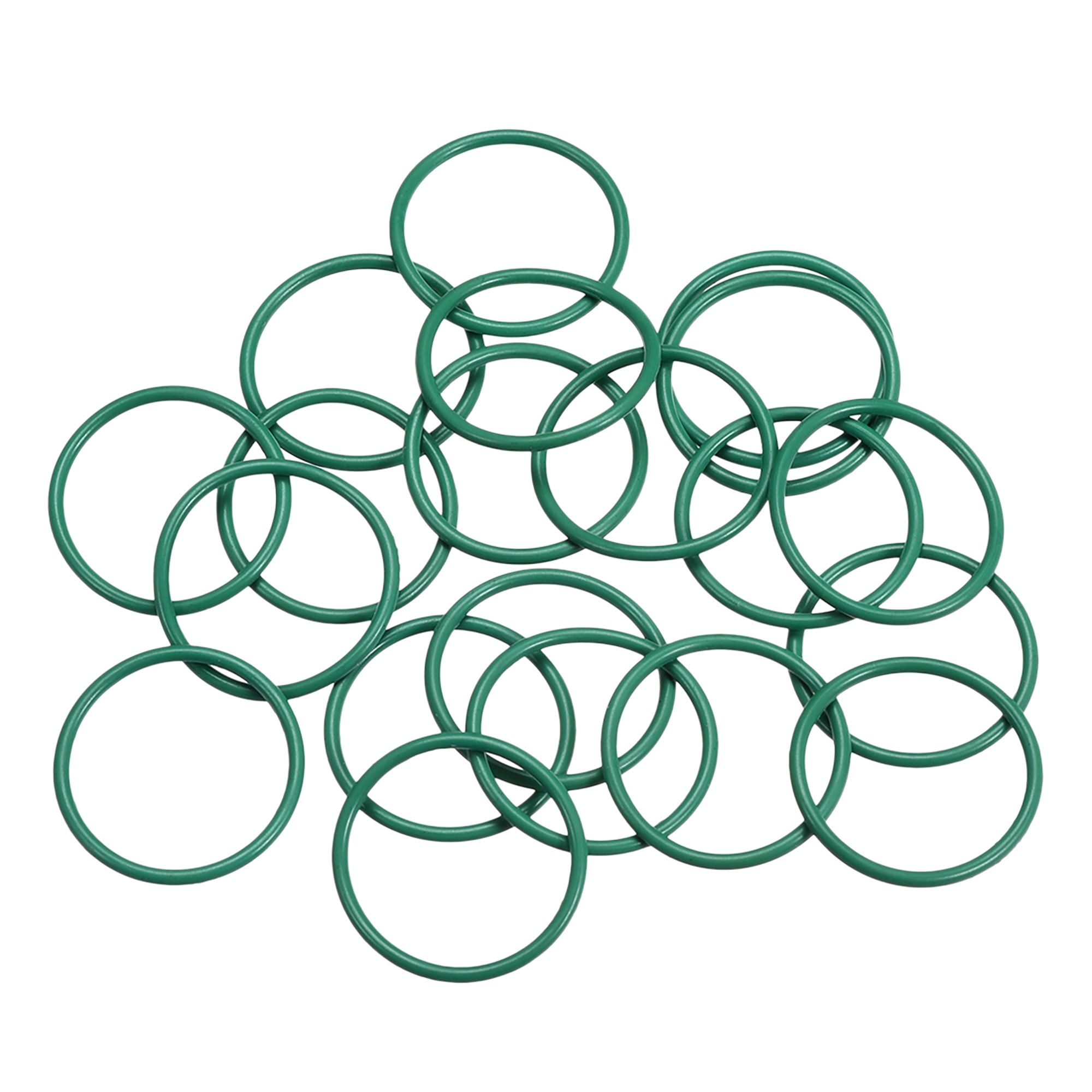 Fluorine Rubber O Rings, 21mm OD, 18mm Inner Diameter, 1.5mm Thick