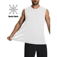 thumbnail image 3 of Camiseta de baño Cotrasen para hombre, verano, UPF 50+, color blanco refrescante, XL, 3 of 6