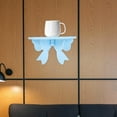 thumbnail image 1 of Minkissy Sky-Blue Nordic Style Wall Mounted Storage Shelf Wooden Display Rack For School 1Pcs, 1 of 7