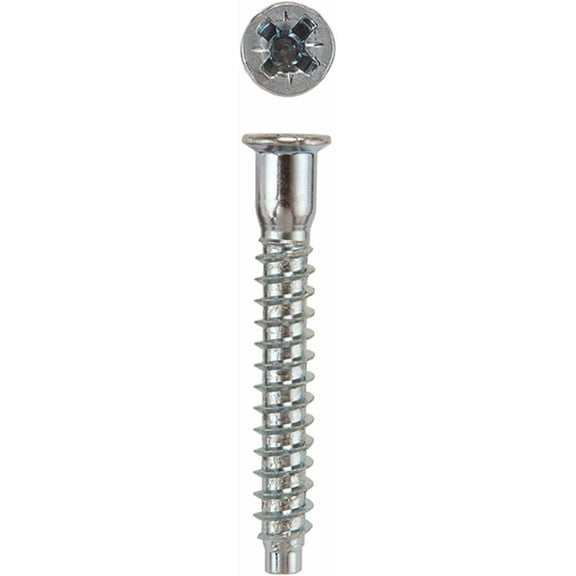 7 mm x 50 mm HighPoint Confirmat Screws, Pozi-Flat Head, Zinc, 100pc