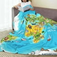 thumbnail image 6 of Susaid World Map With Animals Landmarks Print Microfiber Cleaning Cloth, Multi-Functional Cleaning Towels, Highly Absorbent Cleaning Rags,Cleaning Cloths for Car Kitchen Home-80"x60", 6 of 7