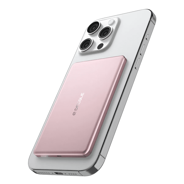 Power Bank Inalámbrico Magnético Decqle Usb-c 20w 5000mah Xtellar Rosa