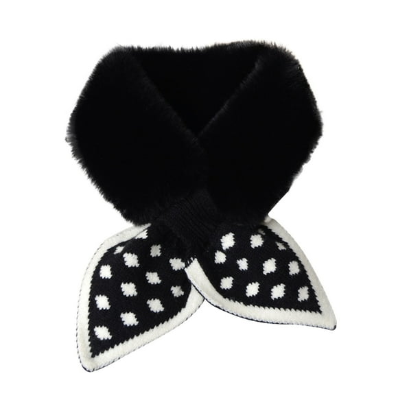 Outfmvch Scarf Scarf For Women Women Plush Scarf Scarf Warm Wool Imitation Scarf Artificial Wool Scarf Scarf For Men Black One Size