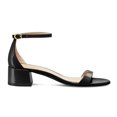 thumbnail image 2 of XYD Women Open Round Toe Buckled Sandals Thin Ankle Strap Low Chunky Heels Comfortable Dressy Shopping Shoes Size 7 Black Patent, 2 of 4