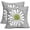 Lime Green White Daisy, variant on Navy Blue White Daisy Pillow Covers 18x18 Set of 2 Spring Summer Gray Grey Colored Decorative Throw Pillows Outdoor Modern Art Flower Pillowcase Square Linen Cushion Case for Home Sofa Couch Bed