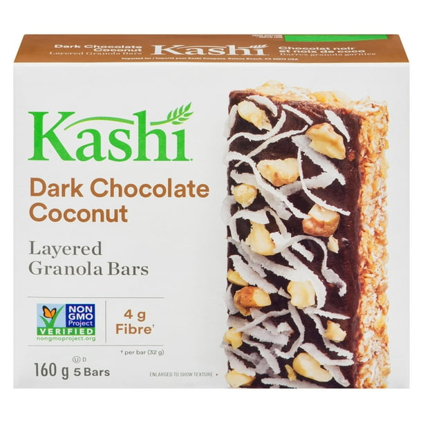 Barres granola garnies Kashi* chocolat noir et noix de coco