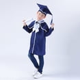 thumbnail image 3 of MasteelfCA Robe de Collation des Grades pour Enfants et Robe de Doctorat - 120 cm (Bleu Marine), 3 of 4