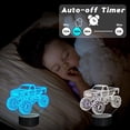 thumbnail image 4 of Lámpara CoolGift Mart Monster Trucks, luz nocturna LED 3D, 4 of 7