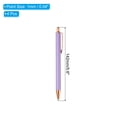 thumbnail image 2 of Metal Ballpoint Pen, Retractable Pens Black Ink Stylish for Women Gift Teacher Office Note Taking Journaling Style 2 Purple, 2 of 7