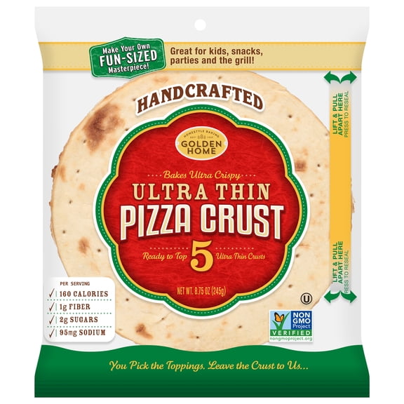 Golden Home Ultrathin White Pizza Crust - 7 inch (Shelf-Stable)