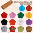 thumbnail image 3 of 2 Rolls Red Mesh Ribbon, Christmas Deco Mesh 10 Inch x 30 Feet Each Roll, Metallic Red with Foil Ribbon for Christmas Tree Decorations Halloween Party Decor Crafts Wreaths,Marrón, 3 of 7