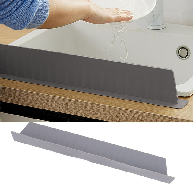 Silicone Sink Splash Guard, Sink Splash Guard with Suction Cup Kitchen Sink Splash Guard That Can Be Placed Behind the Sink, Sink Splash Guard Water Proof Sink Splatter Guard