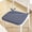 Blue, variant on Topukaiba Lightweight Friendly Woven Fabric Dining Chair Cushion, U-Shape Foam Comfortable Chair Pad for Kitchen, Slip Resistant Indoor Seat Cushion with Fixed Rope,15.7"x15.7",Gray