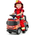 thumbnail image 1 of Licensed Scania Ride on Push Car by OLAKIDS with 3 Sound Effects, Storage, Toddler Sliding Police Truck, 1 of 9