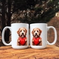 thumbnail image 3 of Happy Valentine's Day Goldendoodle Brings Love Heart Mug Doodle Dog Lover Gifts Idea Coffee Tea Cup - 02028, 3 of 4