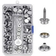 thumbnail image 4 of 150 PCS Canvas Snap Kit Tool, Metal Screws Snaps Marine Grade 3/8" Socket Stainless Steel Boat Canvas Snaps with 2 PCS Setting Tool for Boat Cover Furniture, 4 of 5