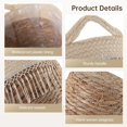 thumbnail image 3 of 2 cestas para plantas de pasto marino, macetas tejidas a mano, maceteros de interior con asa, cestas de almacenamiento duraderas, contenedores de plantas para decoración del hogar (pequeño+mediano), 3 of 6
