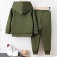 thumbnail image 4 of Kids Clothes Long Sleeve Pullover Colorblock Sweatshirt + Pants Fall Winter Outfit Set, 4 of 6