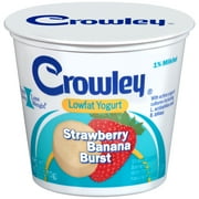 Crowley Strawberry Banana Burst Lowfat Yogurt Cup, 6 Oz.