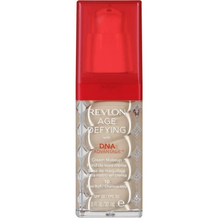 Revlon Age Defying with DNA Advantage Bare Buff Cream Makeup, 1.0 FL (Best Foundation For Lines And Wrinkles)