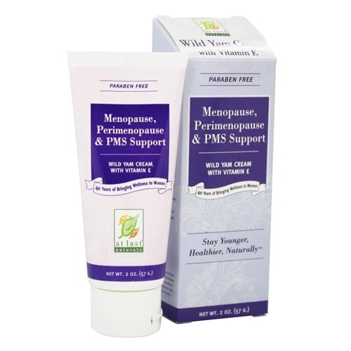 Wild Yam Cream With Vitamin E Menopause Support By At Last Naturals, 2 Oz, 2 Pack
