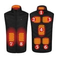 thumbnail image 1 of Heated Vest for Women and Men with Stand Collar Intelligent Temperature Control Winter Warm Jacket Outerwear, 1 of 8