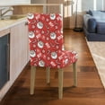 thumbnail image 5 of Xoenoiee Santa Claus Candy Print Dining Chair Slipcover Christmas Decoration Parsons Chair Furniture Protector Stretch Chair Covers for Dining Room, Restaurant, Kitchen, Party, 1 Set, 5 of 7