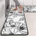 thumbnail image 2 of Kitchen Rugs Sets Of 2,Pioneer Flower Floral Print Pattern Anti Fatigue Kitchen Mat Rugs Non Slip Washable,Decorative Kitchen Floor Mats for Kitchen,Sink,Laundry,17"x47"+17"x47", 2 of 5