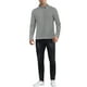 thumbnail image 2 of Camiseta de cuello alto a rayas INSPIRE CHIC para hombre, de manga larga, pullover, camiseta a rayas, S, negro y blanco, 2 of 6