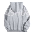 thumbnail image 7 of Oversize Letter Print Hoodie Sweatshirts Long Sleeve Drop Shoulder Loose Pullover Shirts With Pocket Y2K Streetwear Fall Clothes, 7 of 7