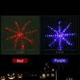 thumbnail image 2 of Yeacher Lumières Toile d'Araignée d'Halloween 12 Pieds 120LED Rouges Lumières Décoratives Toile d'Araignée à Piles Clignotantes Éclairage Rond en Filet pour Décoration de Fête d'Halloween à la Maison, 2 of 7