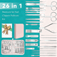 thumbnail image 2 of Kit De Manicura 26 En 1 Set Cortauñas De Acero Inoxidable Malubero Rosa, 2 of 5