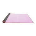 thumbnail image 2 of Ahgly Company Indoor Round Solid Pink Modern Area Rugs, 3' Round, 2 of 4