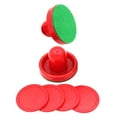 thumbnail image 4 of SEWCHICS 1 Ensemble de Poussoirs Ronds de Hockey sur Table Rouges pour Jeu de Hockey sur Air, 4 of 8