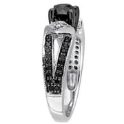 Everly Womens Diamond Sterling Silver Engagement Ring