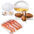 thumbnail image 1 of HLONK 4Pcs Microwave Cooking Set BPA Free Heat Resistant Dishwasher Safe Microwave Cookware for Home Kitchen, 1 of 7