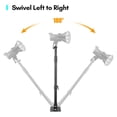 thumbnail image 1 of Wall Mount Boom Arm, Adjustable Length 72-130cm, Aluminum Alloy, for Photography Strobe Monolight Softbox Reflector Ring Light, 180 Rotatable for Studio Wall, 1 of 7