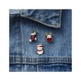 thumbnail image 2 of 3pcs/set Merry Christmas Brooches Christmas Socks Christmas Tree Elk Enamel Badge Small Brooch Women Fashion Party Jewelry, 2 of 2