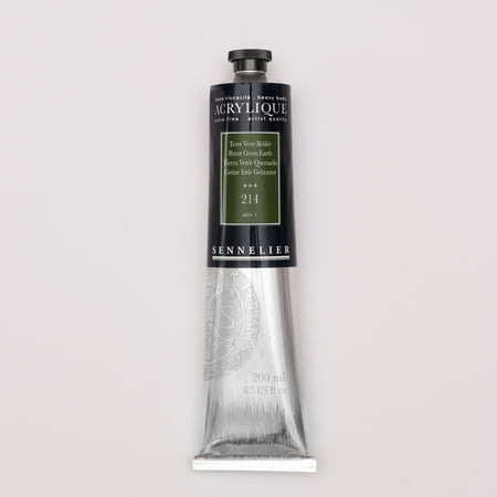 UPC: 3046450068990 | Sennelier Extra-Fine Artist Acryliques – Burnt Green Earth 200 ml tube